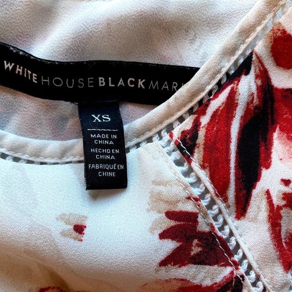 WHBM Maura Floral Shell Top Size XS - Picture 3 of 6